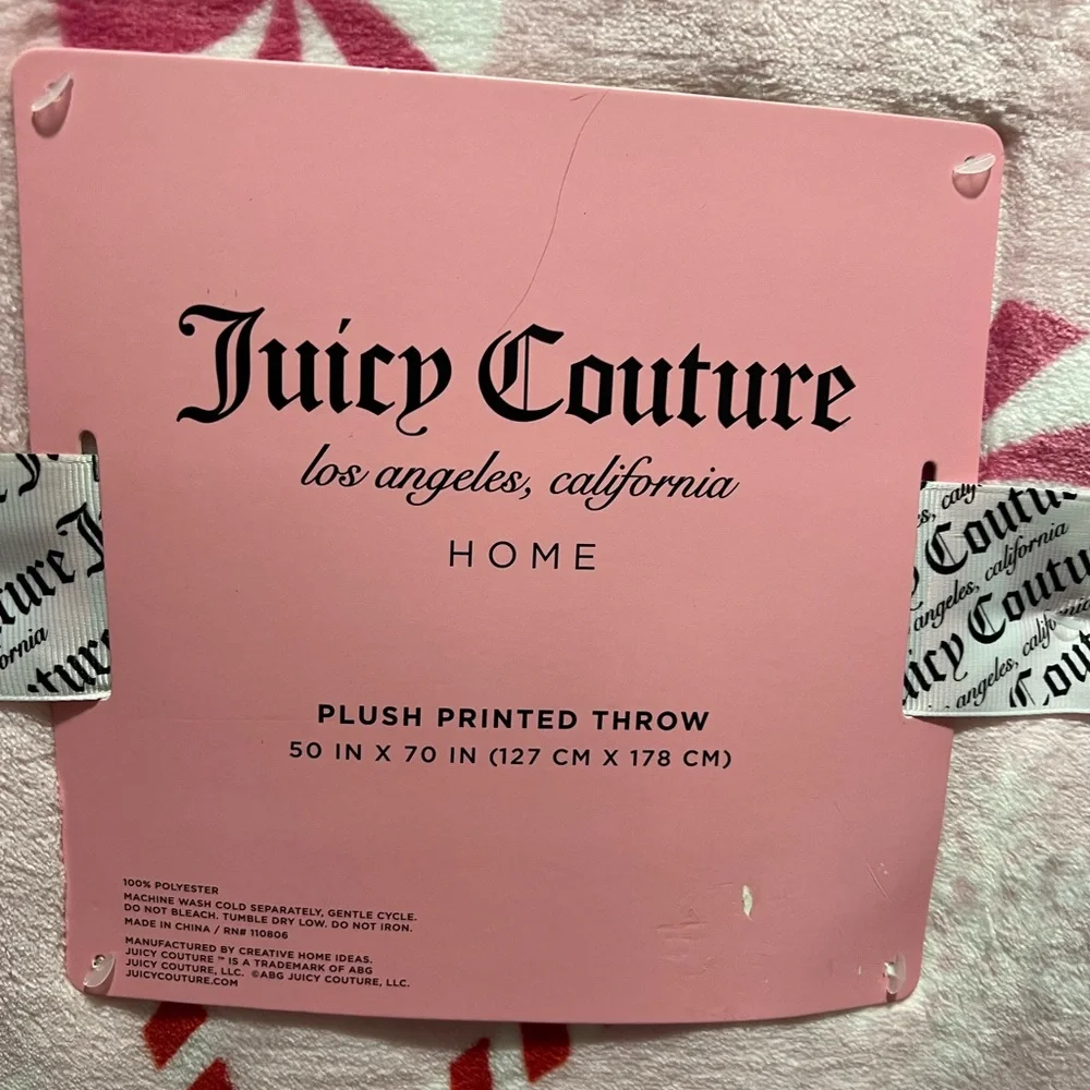 Juicy‎ couture Christmas throw blanket